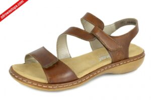 Rieker 659C7-24 BRAUN sandały damskie