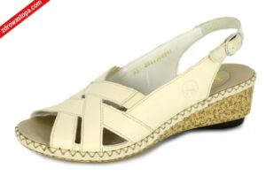 Rieker 66189-60 BEIGE sandały damskie