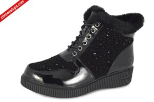 Rieker 93312-00 SCHWARZ botki damskie