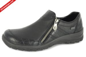 Rieker L7166-00 SCHWARZ półbuty damskie