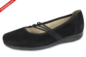 Rieker L9369-00 SCHWARZ baleriny damskie