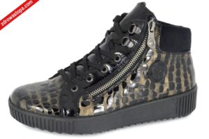 Rieker M6441-90 BRONZE botki damskie