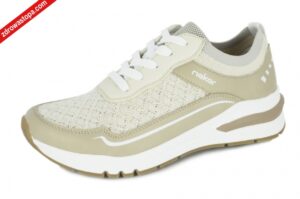 Rieker M6609-60 BEIGE półbuty damskie