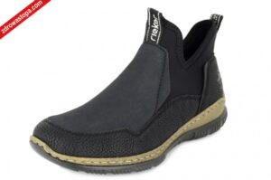 Rieker N3275-00 SCHWARZ półbuty damskie