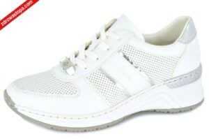 Rieker N4315-80 WEISS półbuty damskie