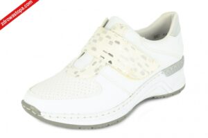 Rieker N4354-81 WEISS KOMBI półbuty damskie