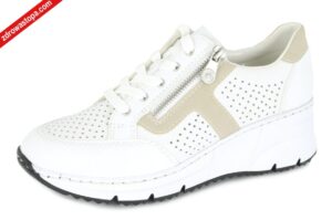 Rieker N6304-80 WEISS KOMBI półbuty damskie