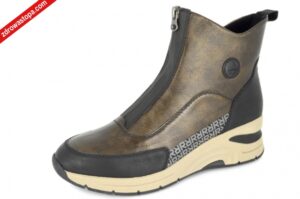 Rieker N9381-60 BRAUN KOMBI botki damskie