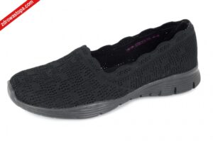 Skechers 158867/BBK BLACK baleriny damskie