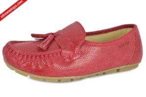 Solo 018W CZERWONY półbuty damskie