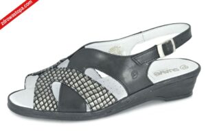 Suave 710036-01 SCHWARZ sandały damskie