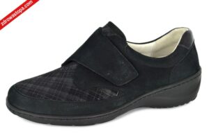 Waldlaufer 607K31 300 001 SCHWARZ półbuty damskie