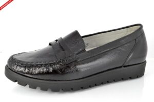 Waldlaufer 639002 143 001 SCHWARZ półbuty damskie