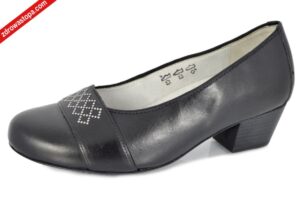 Waldlaufer 670505 162 001 SCHWARZ czółenka damskie