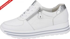 Waldlaufer 758009 200 150 WEISS SILBER półbuty damskie