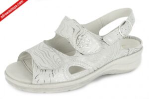 Waldlaufer 811004 326 070 STEIN SILBER sandały damskie