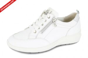 Waldlaufer 831001 299 663 WEISS SILBER półbuty damskie