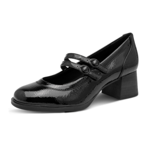Jana 24361-47 018 BLACK PATENT czółenka damskie